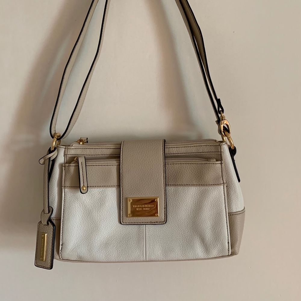 Tignanello | Two Toned Pebble Leather Purse